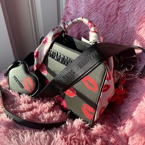 Steve Madden 💋 Valentines Day Viral Tiktok Bevelyn Bag Red + Pastel Pink + Charm